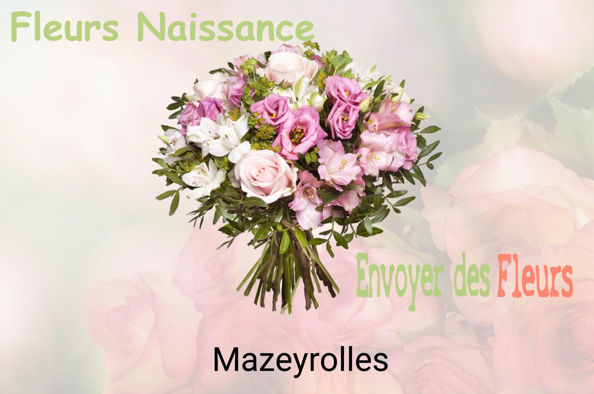 Bouquet de fleurs de naissance livré à Mazeyrolles